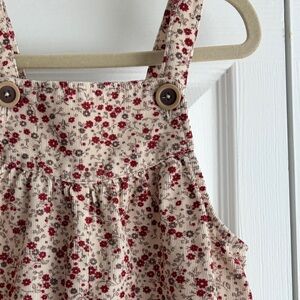 Zara Kids Girls 3-4Y dainty floral jumpsuit overalls